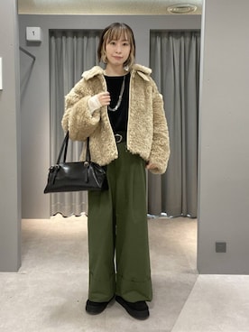 「アイテム（ブルゾン）」を使った、ゆうかさん（レディース・163cm・30代）の秋コーディネート