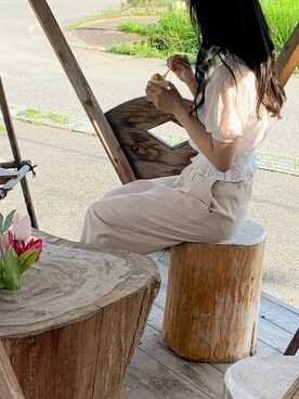 「コットンレース」｜himaさん（レディース・160cm）の秋コーディネート