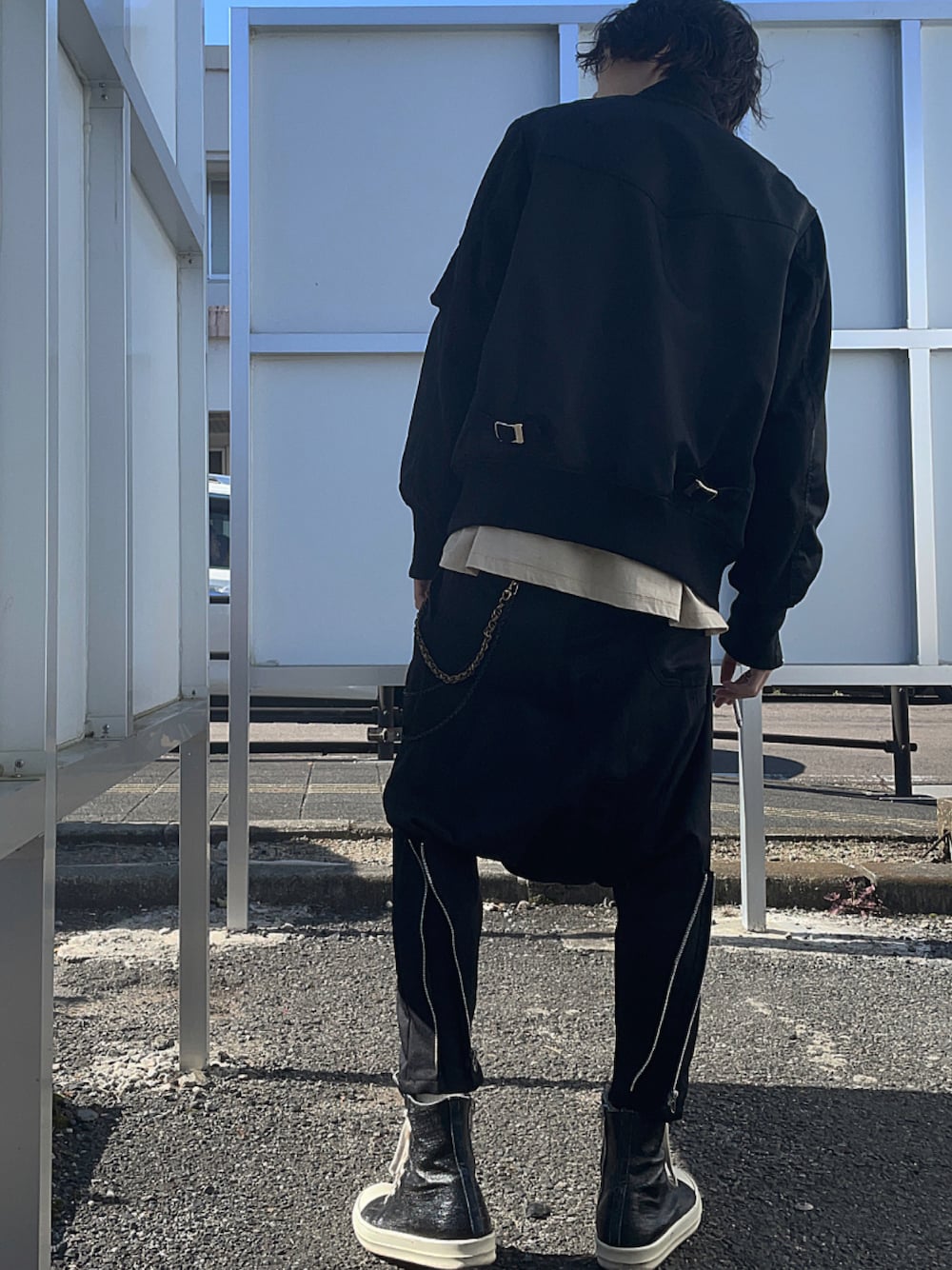 【カジュアルコーデの定番】RICK OWENS デニム スニーカー カジュアルコーデの定番】RICK OWENS デニム スニーカー