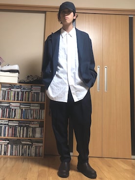 「RYO TAKASHIMA（リョウタカシマ）のアイテム（ジャケット/アウター）」を使った、taka(相互フォロー)さん（メンズ・170cm）の冬コーディネート