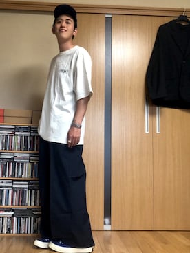「RYO TAKASHIMA（リョウタカシマ）のアイテム（パンツ）」を使った、taka(相互フォロー)さん（メンズ・170cm）の夏コーディネート