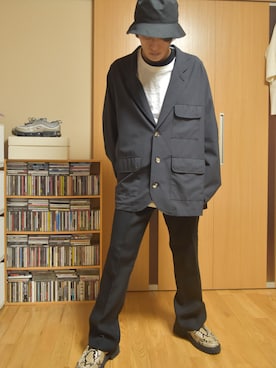 「Sillage（シアージ）のアイテム（ジャケット/アウター）」を使った、taka(相互フォロー)さん（メンズ・170cm）の秋コーディネート