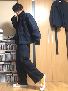 「0-CHO-RUI（レイチョウルイ）のアイテム」を使った、taka(相互フォロー)さん（メンズ・170cm）の冬コーディネート