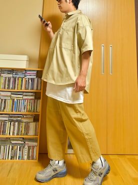 「thisisneverthat（ディスイズネバーザット）のアイテム（シューズ）」を使った、taka(相互フォロー)さん（メンズ・170cm）の夏コーディネート