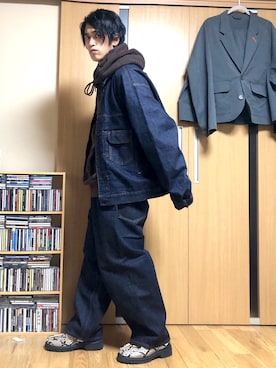 「0-CHO-RUI（レイチョウルイ）のアイテム」を使った、taka(相互フォロー)さん（メンズ・170cm）の秋コーディネート