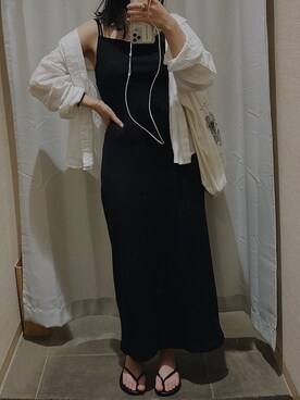 「キャミソールワンピ」｜aknさん（レディース・155cm）の夏コーディネート