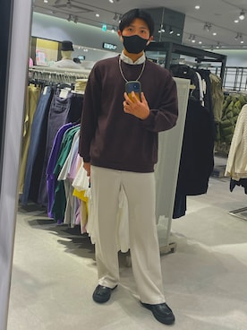 「レディース」｜「アイテム（アクセサリー）」を使った、ゆーきさん（メンズ・172cm）の冬コーディネート