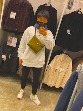 「KANGOL（カンゴール）のアイテム（スウェット）」を使った、ゆーきさん（メンズ・172cm）の冬コーディネート