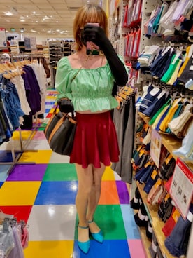 「アイテム（パンプス）」を使った、エリさん（レディース・178cm）の秋コーディネート