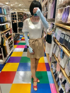 「velikoko ラクチンきれいシューズ（ヴェリココ）のアイテム」を使った、エリさん（レディース・178cm）の秋コーディネート