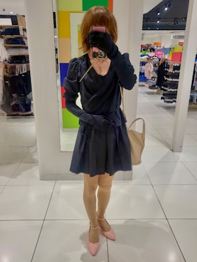 「アイテム（パンプス）」を使った、エリさん（レディース・178cm）の秋コーディネート