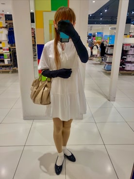 「アイテム（ハンドバッグ）」を使った、エリさん（レディース・178cm）の夏コーディネート