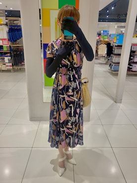 「アイテム（ワンピース）」を使った、エリさん（レディース・178cm）の夏コーディネート