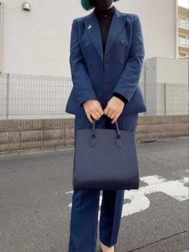 「卒業式コーデ」｜「アイテム（スーツセット）」を使った、smileorchidさん（レディース・160cm）の春コーディネート