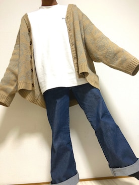 「★★★のアイテム」を使った、季さん（メンズ・165cm）の秋コーディネート