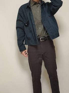「秋トレンド2021」｜「アイテム（デニムジャケット）」を使った、Keita Shitoさん（メンズ・181cm）の秋コーディネート
