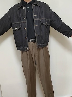 「運動会」｜「アイテム（ジャケット/アウター）」を使った、Keita Shitoさん（メンズ・181cm）の秋コーディネート