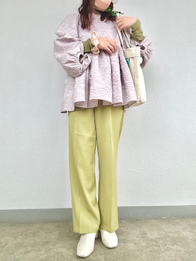 「onetome（ワントゥーミー）のアイテム」を使った、ｎｎａさん（レディース・162cm）の冬コーディネート