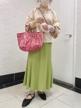 「ワッフル」｜「アイテム（アナログ腕時計）」を使った、ｎｎａさん（レディース・162cm）の秋コーディネート