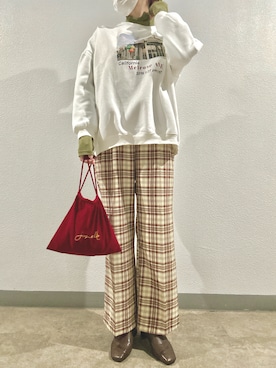 「onetome（ワントゥーミー）のアイテム」を使った、ｎｎａさん（レディース・162cm）の冬コーディネート
