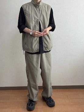 「アイテム（ベスト）」を使った、おくすけさん（メンズ・173cm）の夏コーディネート