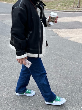 「大阪旅行」｜「アイテム（その他アウター）」を使った、chisayさん（レディース・156cm）の春コーディネート