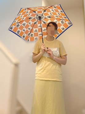 「アイテム（折りたたみ傘）」を使った、flourish310 まさぴよ♡相互さん（レディース・164cm）の夏コーディネート