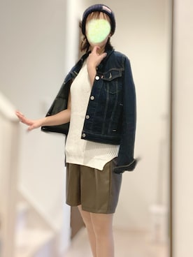 「BEN DAVIS（ベンデイビス）のアイテム（ニットキャップ/ビーニー）」を使った、flourish310 まさぴよ♡相互さん（レディース・164cm）の秋コーディネート