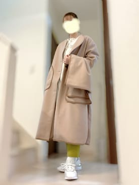 「春カラー」｜「アイテム（ノーカラーコート）」を使った、flourish310 まさぴよ♡相互さん（レディース・164cm）の春コーディネート