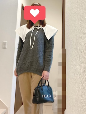 「Sawa a la mode（サワアラモード）のアイテム」を使った、flourish310 まさぴよ♡相互さん（レディース・164cm）の冬コーディネート