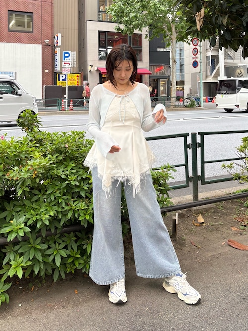 べプラムキャミ＋シアカーデセット