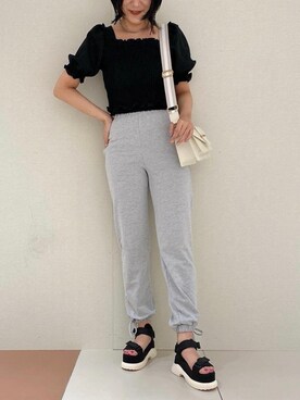 「スポサン」｜「アイテム（その他シューズ）」を使った、サ ヨ コさん（レディース・167cm）の春コーディネート