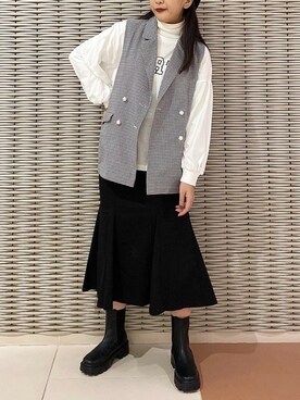 サ ヨ コさん（レディース・167cm）の冬コーディネート