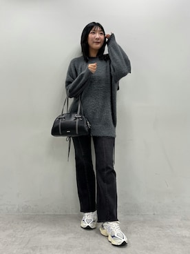 「OLIVE des OLIVE（オリーブデオリーブ）のアイテム（デニムパンツ）」を使った、サ ヨ コさん（レディース・167cm）の秋コーディネート