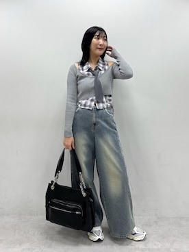 「アイテム（トートバッグ）」を使った、サ ヨ コさん（レディース・167cm・20代）の秋コーディネート