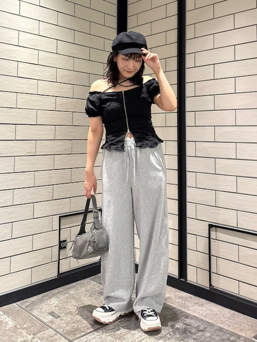 ☆ドイツ発*BERSHKA*新作*バレルレッグスウェットパンツ/BROWN☆ New Era スウェット パンツ ボトム 安心国内発送 (New Era
