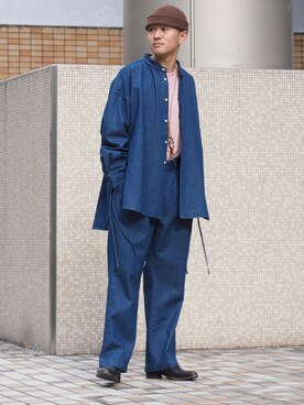 「CPH（シーピーエイチ）のアイテム（帽子）」を使った、JION SUDO(GARDEN名古屋)さん（メンズ・175cm）の冬コーディネート