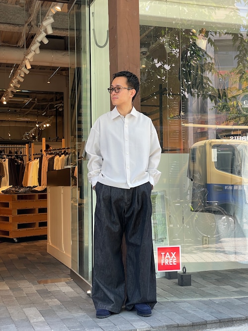 Toironier/トワロニエ/Denim 2Tuck Side Tuck Pants
