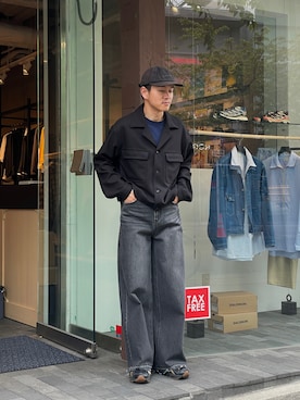 「Toironier（トワロニエ）のアイテム（ブルゾン）」を使った、JION SUDO(GARDEN名古屋)さん（メンズ・175cm）の春コーディネート