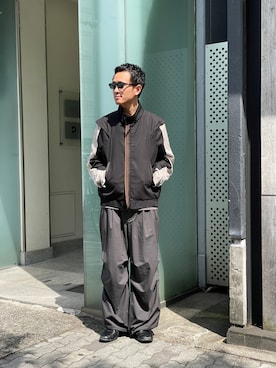 「KIKO KOSTADINOV（キコ コスタディノフ）のアイテム（その他アウター）」を使った、JION SUDO(GARDEN名古屋)さん（メンズ・175cm）の春コーディネート