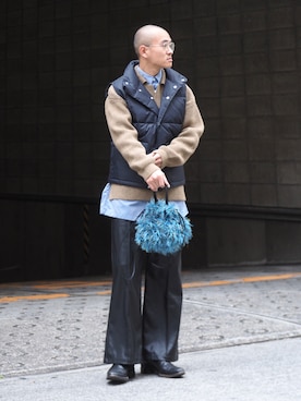 「CLAMP（クランプ）のアイテム（トップス）」を使った、JION SUDO(GARDEN名古屋)さん（メンズ・175cm）の冬コーディネート