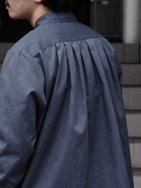FUMITO GANRYU/フミト ガンリュウ/Pleated work shirt (Dickies