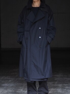 「yoke」｜「アイテム（トレンチコート）」を使った、JION SUDO(GARDEN名古屋)さん（メンズ・175cm）の冬コーディネート