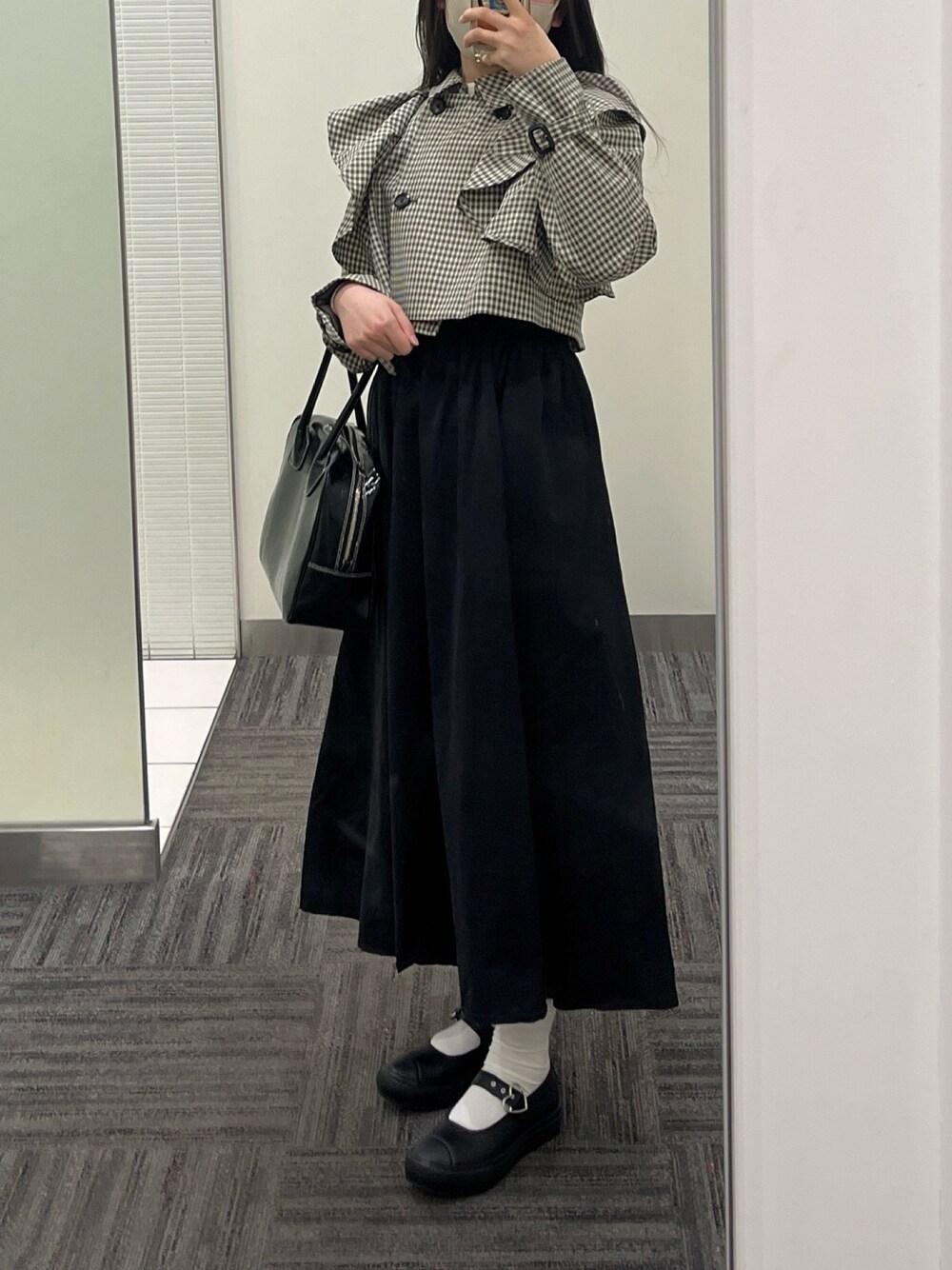 極美品✨セルフォード 3way フリルトレンチコート ネイビー 36