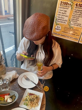 「メンズライク女子」｜「アイテム（その他）」を使った、sakuさん（レディース・156cm）の夏コーディネート