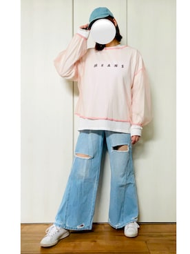 「CLEA（クレア）のアイテム（帽子）」を使った、mahalo  さん（レディース・165cm）の春コーディネート