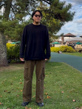 「ZARA（ザラ）のアイテム（ニット/セーター）」を使った、fuutaさん（メンズ・178cm）の秋コーディネート