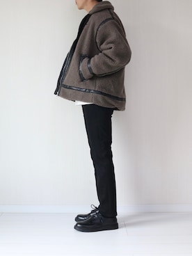 「WYM LIDNM（ウィム バイ リドム）のMILANO RIB HEAVY WEIGHT PO KNIT（ニット/セーター）」を使った、soar  -ソア-さん（メンズ・170cm）の秋コーディネート