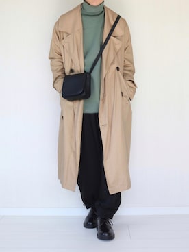 「kutir（クティール）のアイテム（トレンチコート）」を使った、soar  -ソア-さん（メンズ・170cm）の秋コーディネート