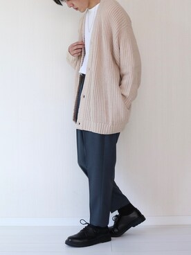 「U.S. POLO ASSN.（ユーエスポロアッスン）のU.S. POLO ASSN. /ユーエスポロアッスン 別注ワンポイント刺繍 ビッグシルエット長袖カットソー（Tシャツ/カットソー）」を使った、soar  -ソア-さん（メンズ・170cm）の冬コーディネート
